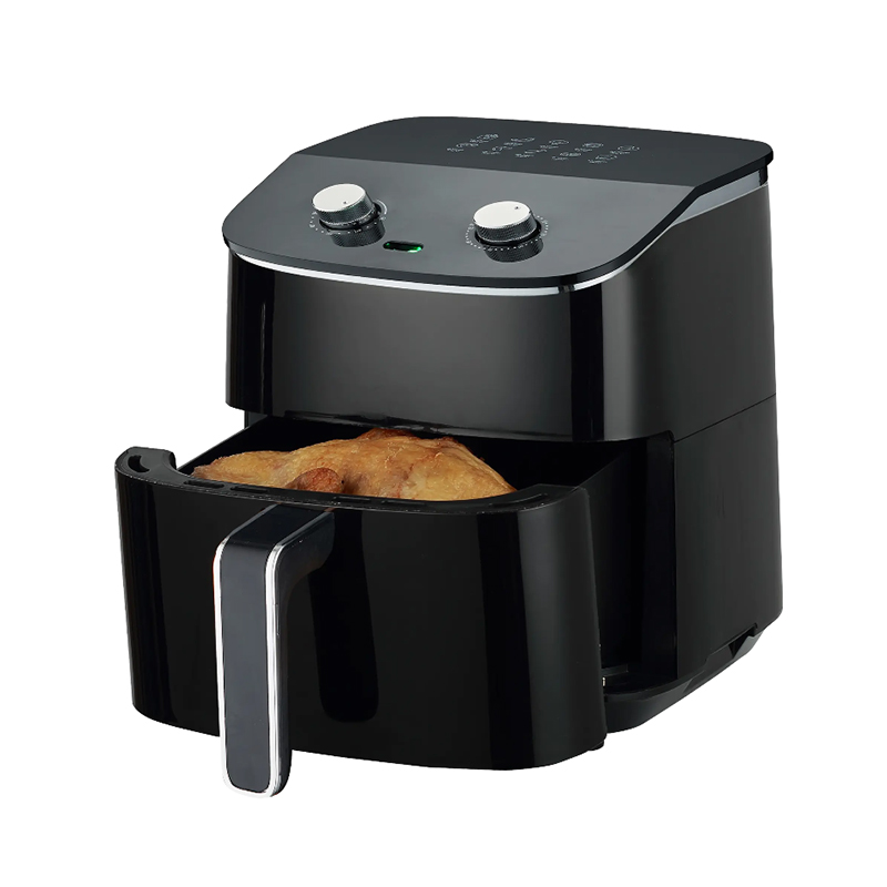 Que tipos de alimentos podem ser cozinhados na Fritadeira Twin Pot Electronics Air Fryer e há alguma limitação?